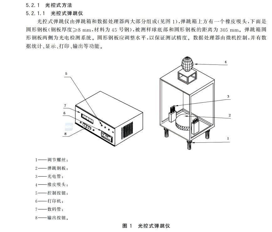 乒乓球彈跳測試儀（yí）